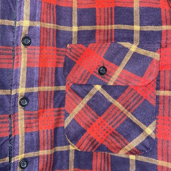 Men’s Light Quilted Shacket Barn Utility Chore Jacket Plaid Size XL - Picture 4 of 9